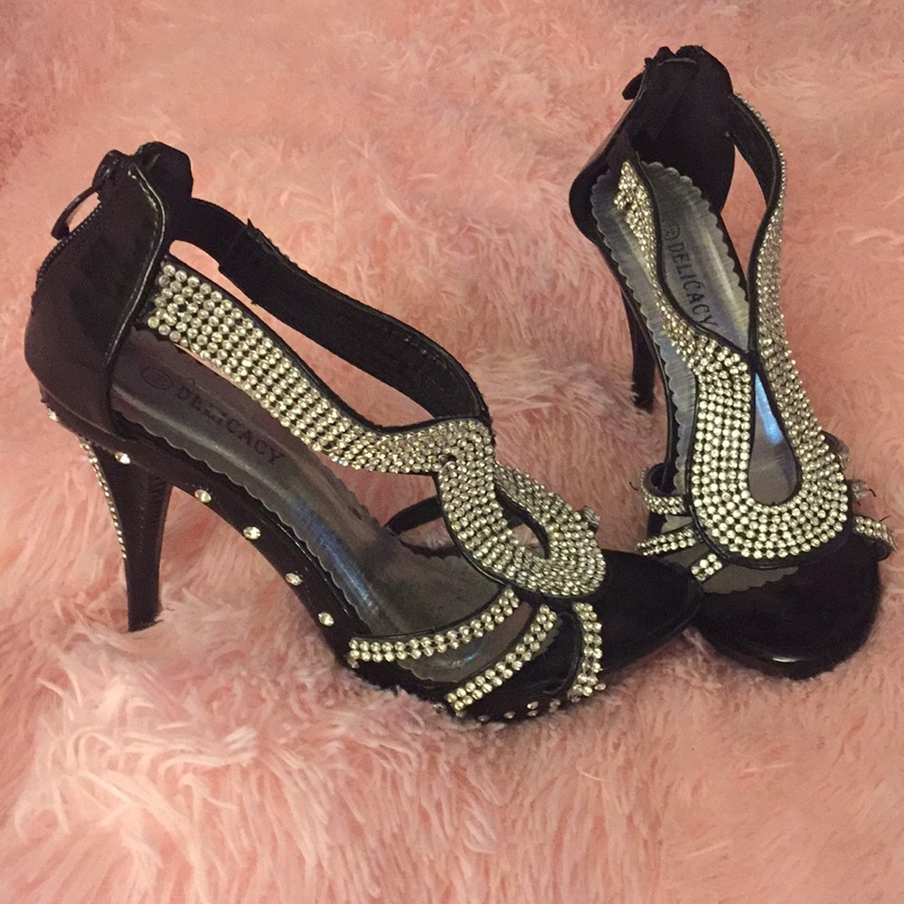 Sexy diamond rhinestone heels